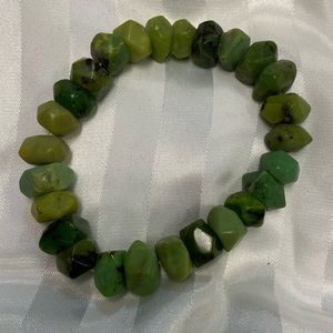 Green Stones Bracelet on stretchy band